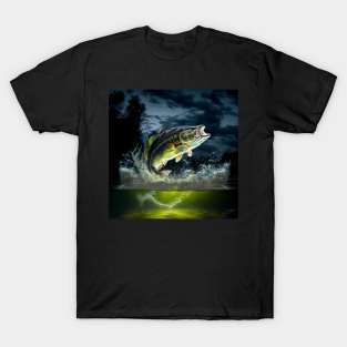 Bass Jumping At Night T-Shirt